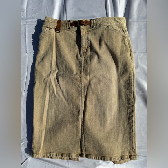 Lauren Ralph Lauren Beige Pencil Skirt - Picture 1 of 9